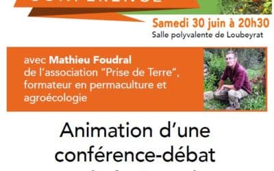 Conférence-débat sur la forêt-jardin le 30 juin à Loubeyrat